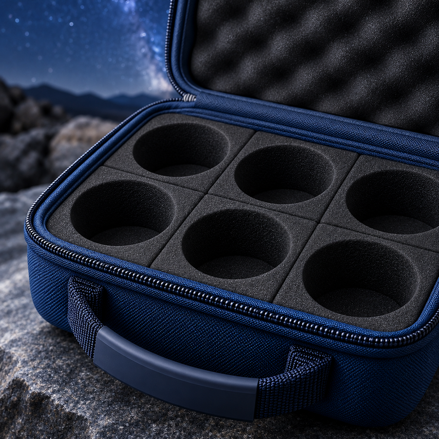 Padded Eyepiece Storage Case — detail