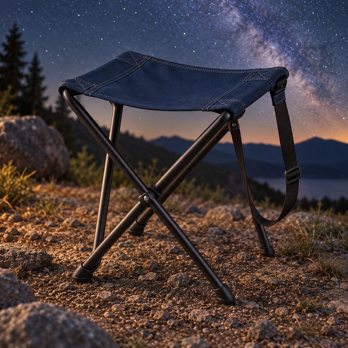 Folding Observation Stool — lifestyle