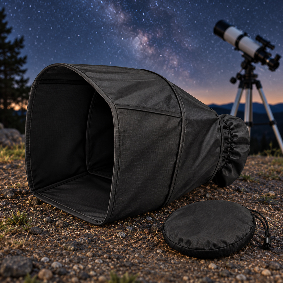 Portable Observation Light Shield — lifestyle